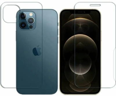 DOWRVIN Front and Back Tempered Glass for APPLE IPHONE 12 PRO(Pack of 2)