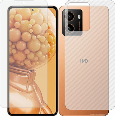 MOBART Front and Back Tempered Glass for Hmd Pulse Plus(Pack of 2)