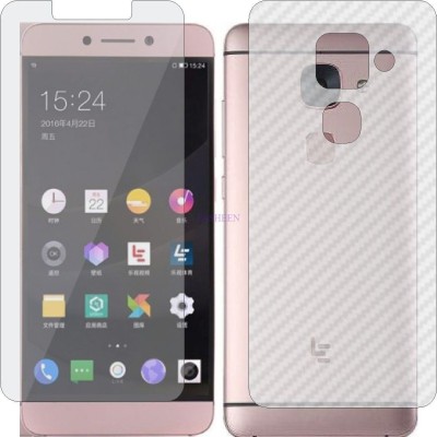 Fasheen Front and Back Tempered Glass for LETV LEECO LE MAX2 (Front Matte Finish & Back 3d Carbon Fiber)(Pack of 2)