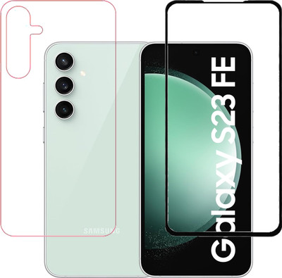 HOBBYTRONICS Front and Back Tempered Glass for Samsung Galaxy S23 FE 5G, Samsung S23 FE 5G(Pack of 1)