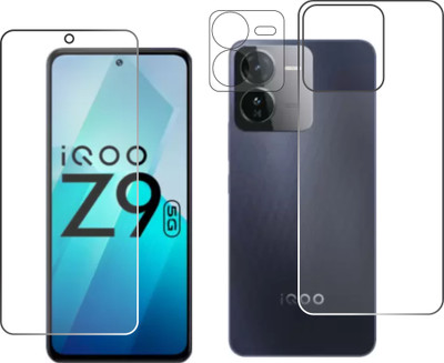 chakoor Front and Back Tempered Glass for IQOO Z9 5g(Pack of 3)