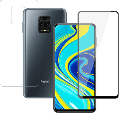 YOGKREETI Front and Back Tempered Glass for Redmi Note 9 Pro Max(Pack of 2)