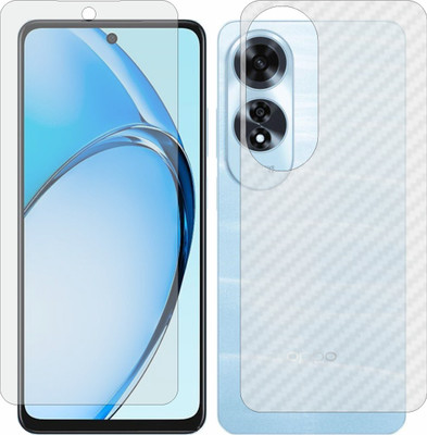 Mobling Front and Back Tempered Glass for Oppo A60(Pack of 2)