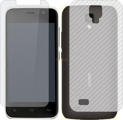 TELTREK Front and Back Tempered Glass for GIONEE P2S (Front Matte Finish & Back 3d Carbon Fiber)(Pack of 2)