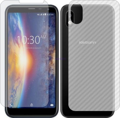 Fasheen Front and Back Tempered Glass for KARBONN K9 SMART PLUS (Front Matte Finish & Back 3d Carbon Fiber)(Pack of 2)