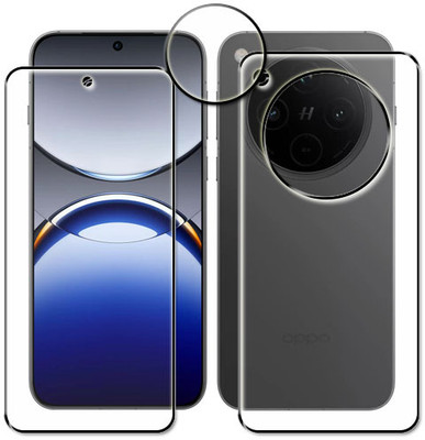 tombik Front and Back Tempered Glass for 69ws-OPPO Find X8-fb,lens(Pack of 3)