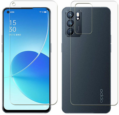 ARBAN Front and Back Tempered Glass for OPPO RENO 5F Front Back Flexible Tempered Glass(Pack of 1)