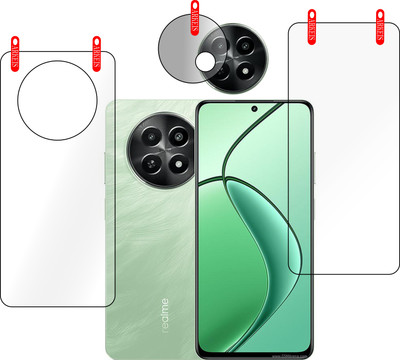 ARKEIS Front and Back Tempered Glass for realme 12x 5g(Pack of 3)