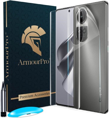 ArmourPro Front and Back Tempered Glass for Oppo Reno 10 Pro 5G, Oppo Reno 10 Pro, Oppo Reno10 Pro 5G, Reno10 Pro 5G, UV Glue Tempered Glass & Back Edge to Edge 4 Layer Membrane(Pack of 2)