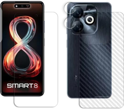 DB Front and Back Tempered Glass for INFINIX SMART 8 PRO FRONT AND BACK ( C) TEMPERED GLASS(Pack of 3)