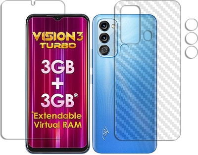 MUTAALI Front and Back Tempered Glass for itel Vision 3 Turbo(Pack of 1)