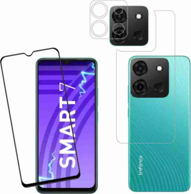 Dasiana Front and Back Tempered Glass for INFINIX SMART 7 HD(Pack of 3)