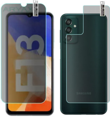 ICROMECK Front and Back Tempered Glass for samsung f13(Pack of 2)