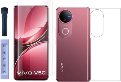 BRENZZ Front and Back Tempered Glass for vivo V50 5G, vivo V50 5G(Pack of 1)