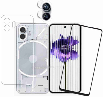 Olonga Front and Back Tempered Glass for NOTHING PHONE 2(Pack of 2)