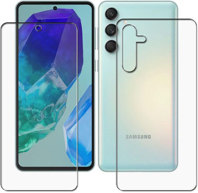 Olonga Front and Back Tempered Glass for Samsung Galaxy M55 5G, M55 5G, Galaxy M55, M55 5G Galaxy Samsung(Pack of 2)