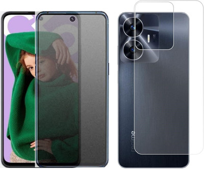 4 YARDS Front and Back Tempered Glass for REALME C55 (Matte Finish)(Pack of 1)