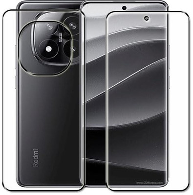 DSCASE Front and Back Tempered Glass for REDMI Note 14 Pro 5G(Pack of 1)