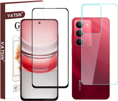 Vatsin Front and Back Tempered Glass for realme C75 5G(Pack of 2)