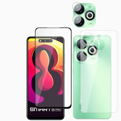 Ten To 11 Front and Back Tempered Glass for Infinix Hot 40i, Infinix Hot 40i [With Rear Camera Lens Guard](Pack of 3)