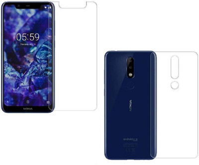 PR SMART Front and Back Tempered Glass for Nokia 6.1 Plus(Pack of 2)