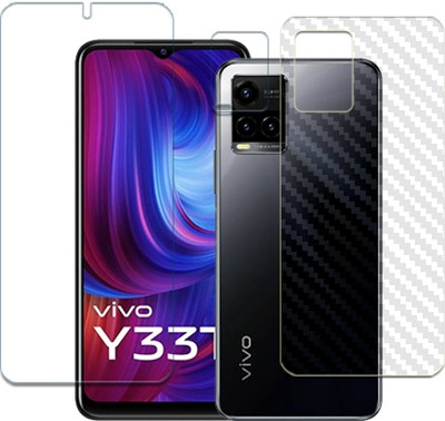 20SKY Front and Back Tempered Glass for vivo Y33t FRONTBACK AND CAMERA LENS SCREEN GUARD(Pack of 1)