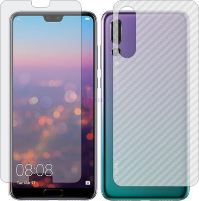 Fasheen Front and Back Tempered Glass for HUAWEI HONOR P20 PRO (Front Matte Finish & Back 3d Carbon Fiber)(Pack of 2)
