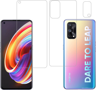 Vatsin Front and Back Tempered Glass for Realme X7 Pro(Pack of 3)