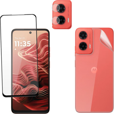 Ten To 11 Front and Back Tempered Glass for MOTOROLA g35 5G, MOTOROLA g35 5G [With Rear Camera Lens Guard](Pack of 3)