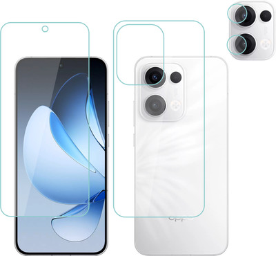 Vatsin Front and Back Tempered Glass for Oppo Reno 13 5G(Pack of 3)