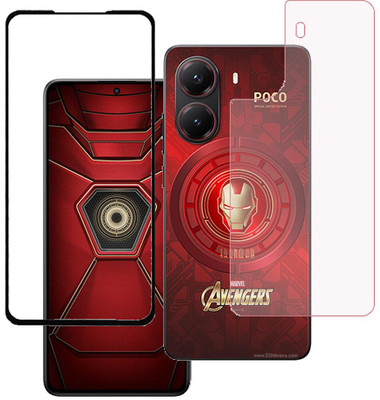 ECMERED Front and Back Tempered Glass for Poco X7 Pro 5G, Poco X7 Pro(Pack of 1)