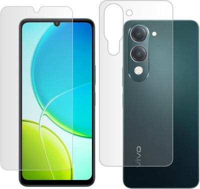 Vatsin Front and Back Tempered Glass for iQOO Z10 Lite(Pack of 2)