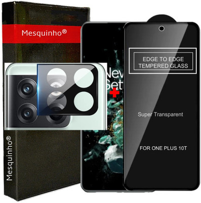 Mesquinho Front and Back Tempered Glass for OnePlus 10T 5G, OnePlus 10T (Glass) with 3D Camera Glass Protector(Pack of 2)