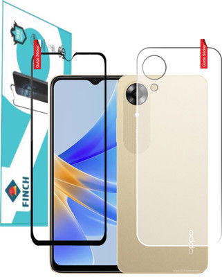 FINCH Front and Back Tempered Glass for OPPO A17K(Pack of 2)