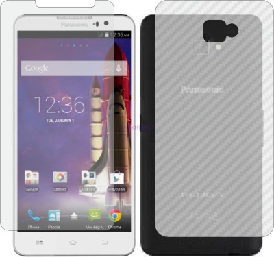 Fasheen Front and Back Tempered Glass for PANASONIC ELUGA S (Front Matte Finish & Back 3d Carbon Fiber)(Pack of 2)