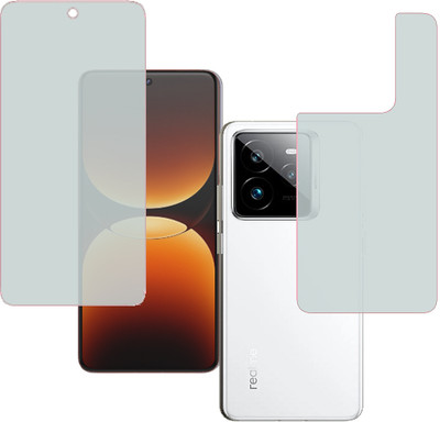 HOBBYTRONICS Front and Back Tempered Glass for REALME GT7 PRO(Pack of 1)