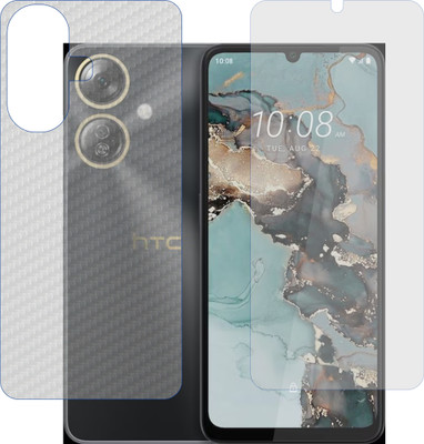 Fasheen Front and Back Tempered Glass for HTC Wildfire E5 Plus(Pack of 2)