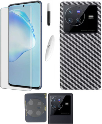 COVER CAPITAL Front and Back Tempered Glass for Vivo X80 Pro(Pack of 3)