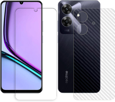 SOMTONE Front and Back Tempered Glass for Realme Note 60 4G Tempered Glass Screen Protector | Anti-Scratch | Edge to Edge Full Coverage | 9H Hardness (1 FRONT TEMPERED GLASS AND 1 BACK CARBON FIBER SKIN)(Pack of 1) SOMTONE Front and Back Tempered Glass for Realme Note 60 4G Tempered Glass Screen Protector | Anti-Scratch | Edge to Edge Full Coverage | 9H Hardness (1 FRONT TEMPERED GLASS AND 1 BACK CARBON FIBER SKIN)(Pack of 1)