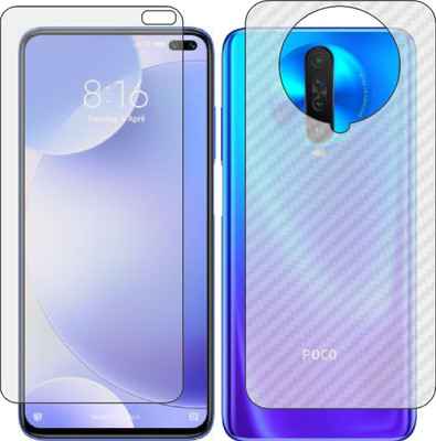 Fasheen Front and Back Tempered Glass for POCO X2(Pack of 2)
