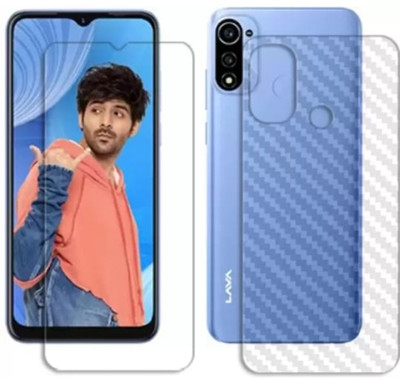 KHWABEEDA Front and Back Tempered Glass for LAVA YUVA FRONT AND BACK TEMPERED GLASS(Pack of 2)