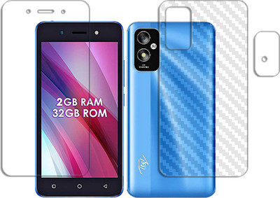 ARBAN Front and Back Tempered Glass for itel A23S FRONT BACK AND CAMERA LENS SCREEN GUARD(Pack of 1)