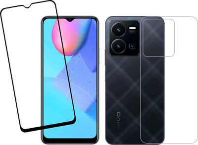 Ten To 11 Front and Back Tempered Glass for ViVO Y35(Pack of 2)