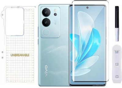 welldesign Front and Back Screen Guard for Vivo V29 5G(Pack of 1)