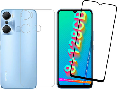 Vatsin Front and Back Tempered Glass for Infinix Hot 12 Pro(Pack of 2)