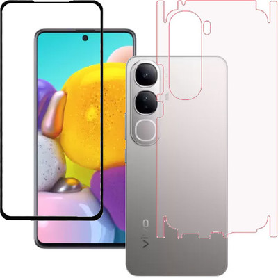 AARERED Front and Back Tempered Glass for Vivo Y300, VIVO Y300(Pack of 1)