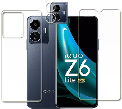 MUTAALI Front and Back Tempered Glass for vivo iQOO Z6 Lite(Pack of 1)