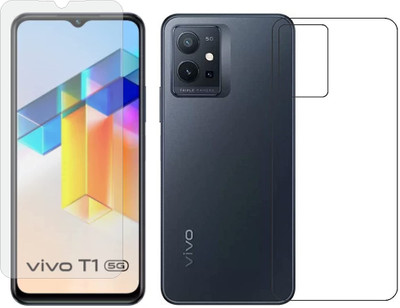4 YARDS Front and Back Tempered Glass for vivo T1 5G (Matte Finish)(Pack of 1)