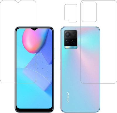 Vatsin Front and Back Tempered Glass for Vivo Y21e(Pack of 3)