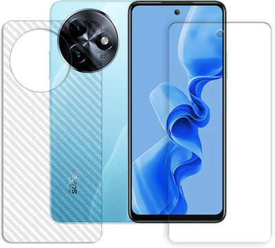 MUTAALI Front and Back Tempered Glass for itel S24 (6.6)(Pack of 1)